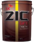 ZIC Трансмиссионное масло ZIC GFT 75W-90, 20 л